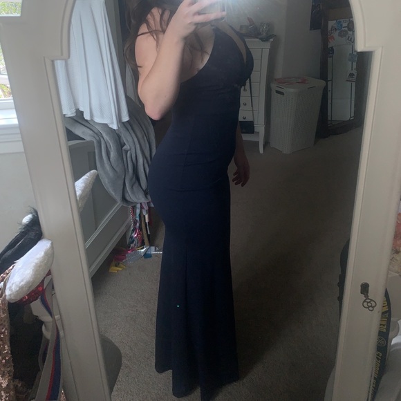 Formal Blue Dress - Picture 3 of 4